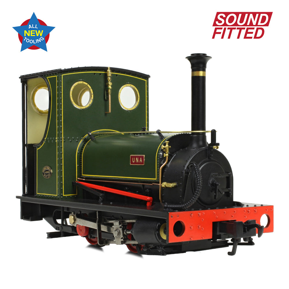 Bachmann NG7 71-028SF - Quarry Hunslet 0-4-0ST 'Una' Lined Green (Sound Fitted)