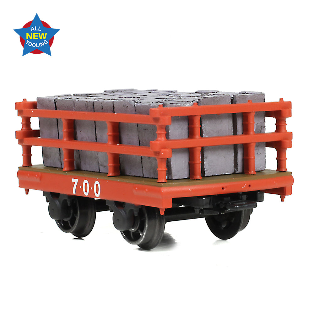 Bachmann NG7 73-028 - Dinorwic Slate Wagon with sides Red [WL]