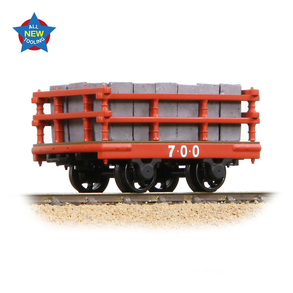 Bachmann NG7 73-028 - Dinorwic Slate Wagon with sides Red [WL]