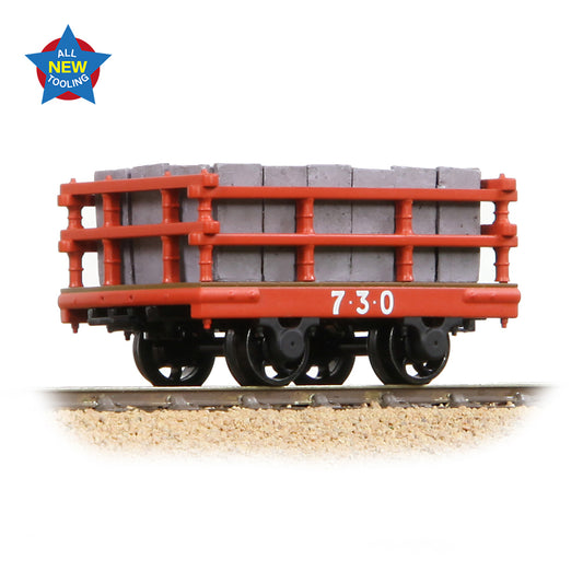 Bachmann NG7 73-028A - Dinorwic Slate Wagon with sides Red [WL]