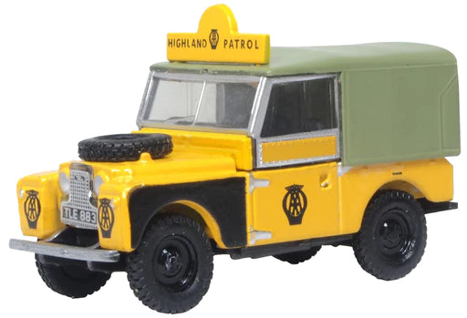 Oxford Diecast 76LAN188025 - Land Rover Series 1 88" Canvas AA Highland Patrol