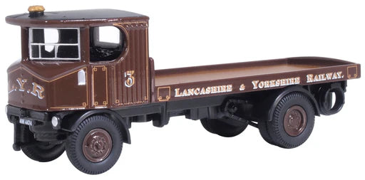 Oxford Diecast 76 SEN003 - Sentinel Flatbed Lancashire & Yorkshire Railway