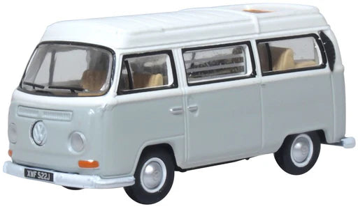 Oxford Diecast 76VW032 - VW Bay Window Camper Silver Grey/White