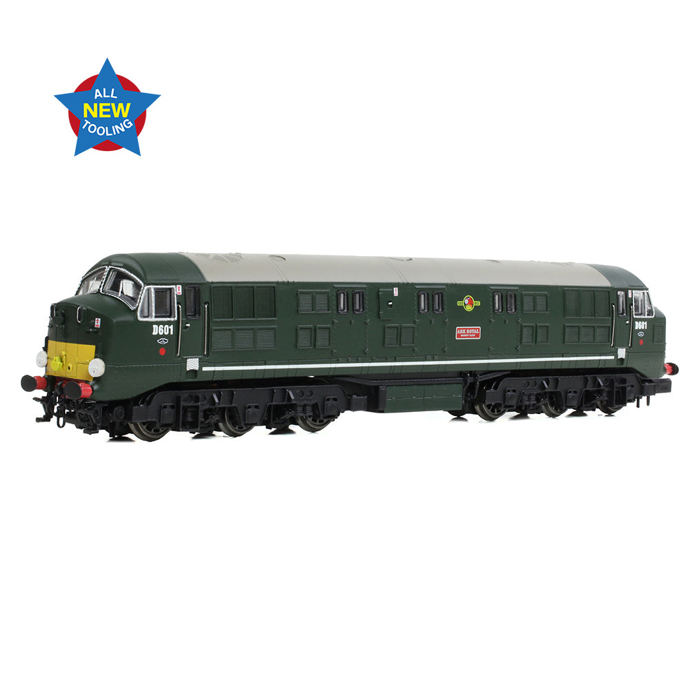 EFE Rail E84526 - Class 41 Warship 'Ark Royal' D601 BR Green (Small Yellow Panels) Disc Headcode