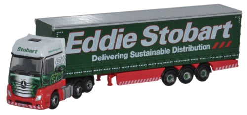 Oxford Diecast NMB001 - Mercedes Actros Curtainside Eddie Stobart