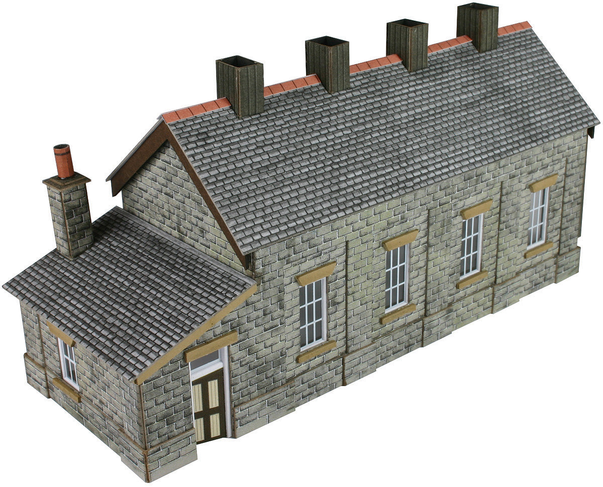 Metcalfe PN932 - Engine Shed Stone Built Single Track