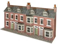 Metcalfe PO302 - Low Relief Terraced House Fronts (Red Brick)