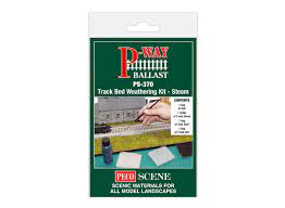 Peco PS-370 - P-Way Ballast - Track Bed Weathering Kit - Steam