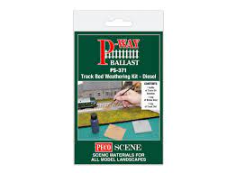 Peco PS-371 - P-Way Ballast - Track Bed Weathering Kit - Diesel