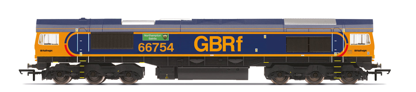 Hornby R30353TXS - GBRf Class 66 Co-Co 'Northampton Saints' No. 66754