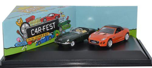 Oxford Diecast SP085 - CarFest 2014 Jaguar E Type & Jaguar F Type