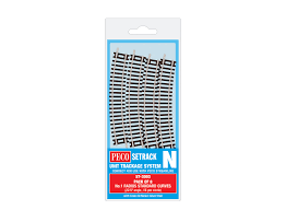 Peco ST-3003 - Pack of 8 No.1 Radius Standard Curvers N Gauge