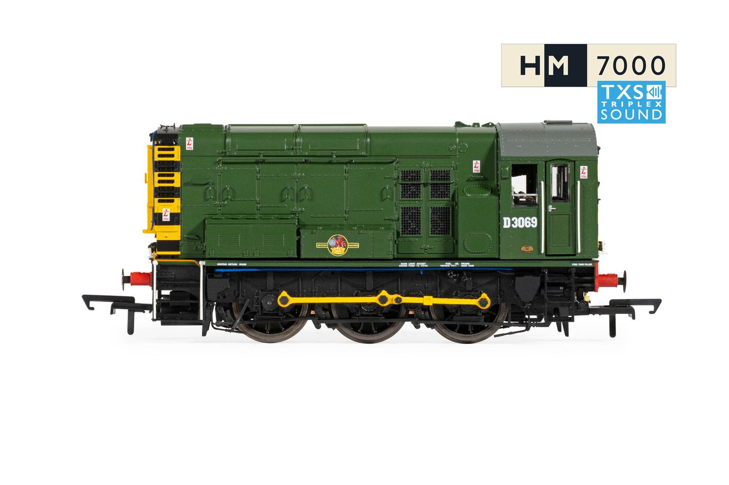 Hornby R30301TXS  - BR, Class 08, 0-6-0, D3069 (Sound Fitted)