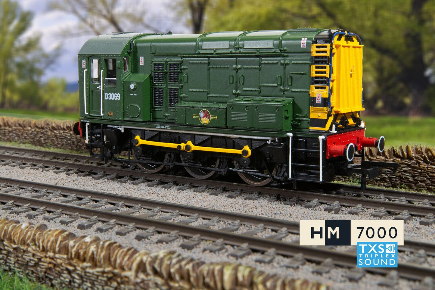 Hornby R30301TXS  - BR, Class 08, 0-6-0, D3069 (Sound Fitted)