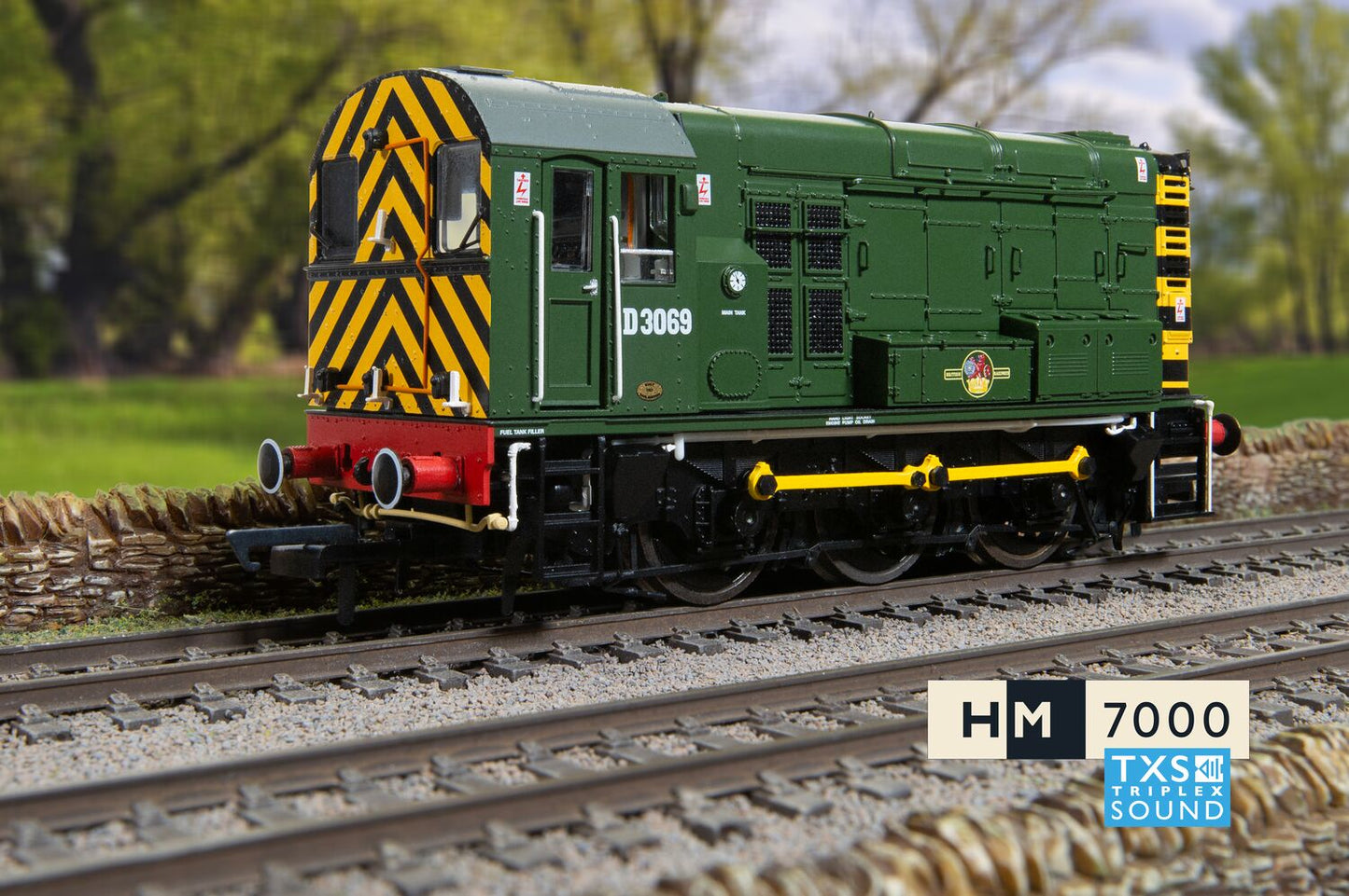 Hornby R30301TXS  - BR, Class 08, 0-6-0, D3069 (Sound Fitted)