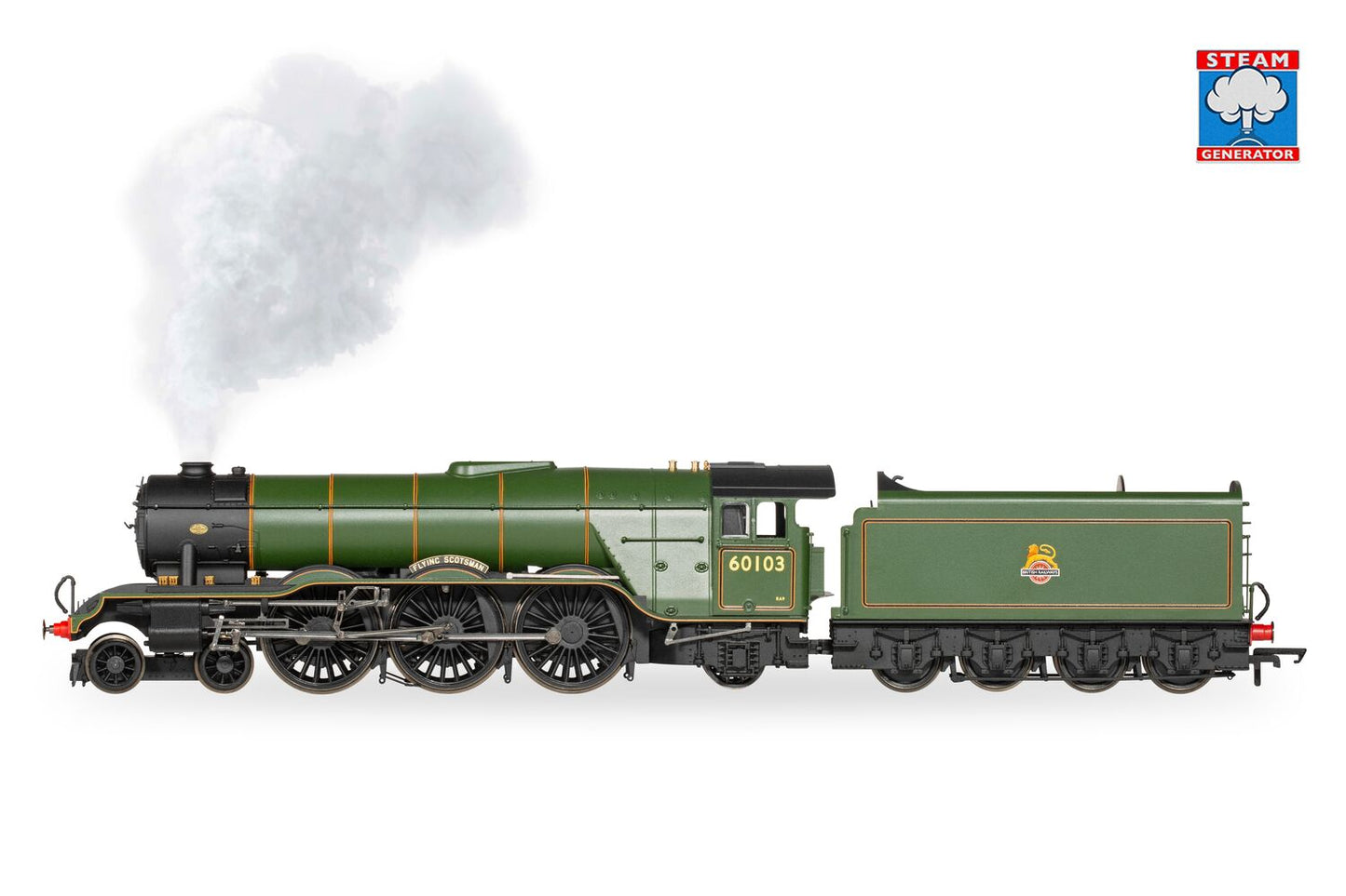 Hornby R3991SS - BR A3 Class 'Flying Scotsman' with Steam Generator, Diecast Footplate & Flickering Firebox