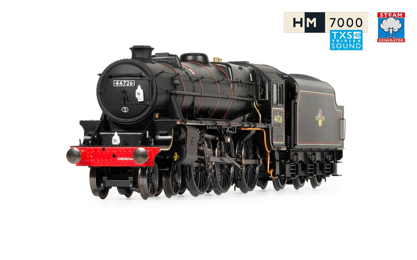 Hornby R30225SS - BR, Stanier 5MT 'Black 5', 4-6-0, 44726 With Steam Generator