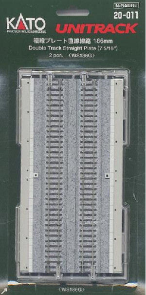 Kato Unitrack 20-011 - Dual Straight Track 186mm 2pcs