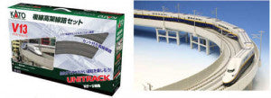 Kato Unitrack 20-872 - (V13) Double Track Elevated Track Set