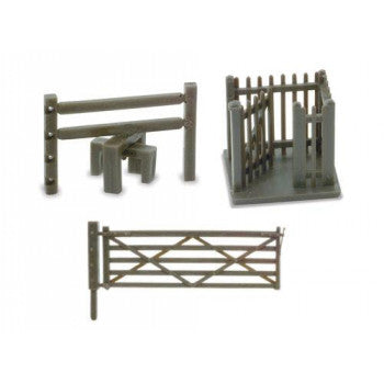 Peco NB-46 - N Gauge Field Gate, Stiles and Wicket Gate