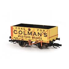 Peco TTR-7006P TT:120 7-Plank Open Wagon, Colmans Mustard