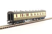 Dapol 2P-000-282 - Collett Coach GWR S/B Chocolate & Cream Brake Composite 6532