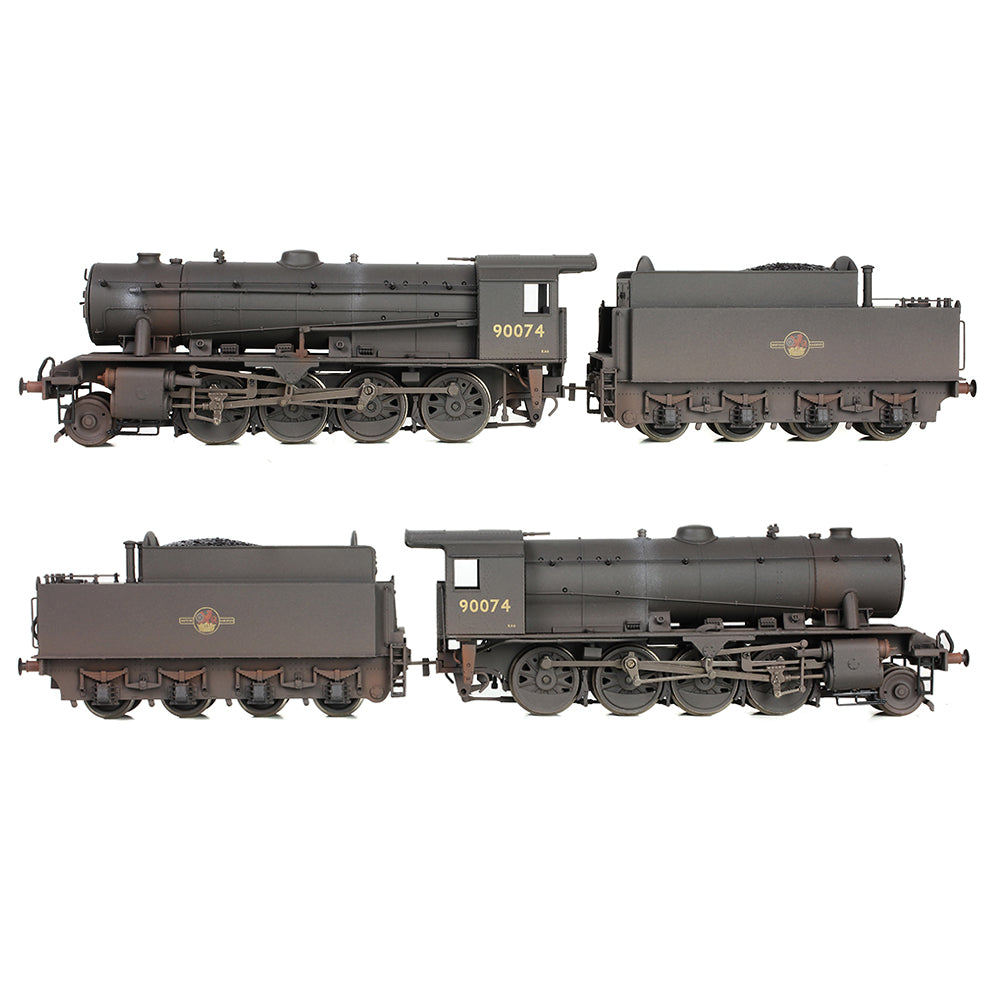 Bachmann 32-259A - WD Austerity 90074 BR Black (Late Crest) [Weathered]