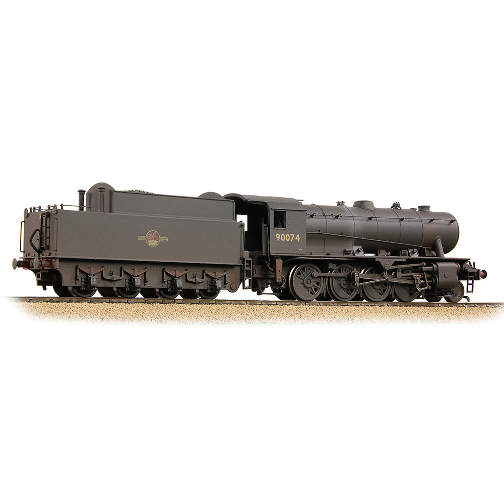 Bachmann 32-259A - WD Austerity 90074 BR Black (Late Crest) [Weathered]