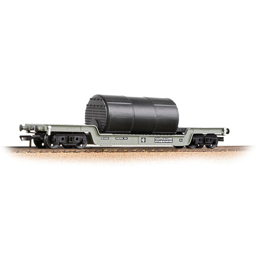 Bachmann 33-901F - 45 Ton Bogie Well Wagon in BR Grey With Wagon Load