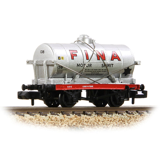 Graham Farish 373-658 - 14 Ton Tank Wagon 'Fina' Silver