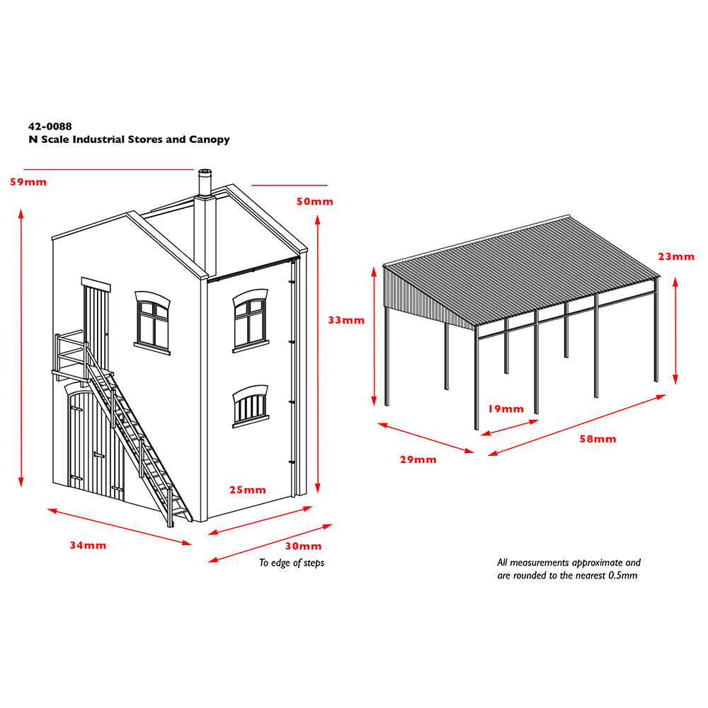 Graham Farish Scenecraft 42-0088 - Industrial Stores and Canopy