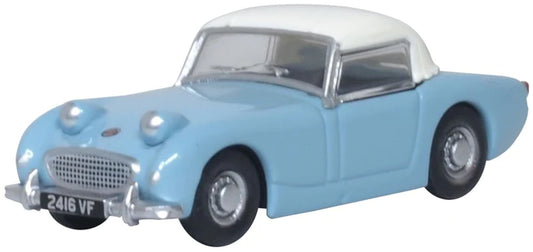 Oxford Diecast 76AHF002 - Austin Healey Frogeye Sprite Iris Blue/Old English White