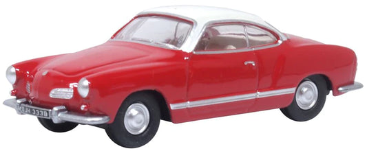 Oxford Diecast 76KG001 - VW Karmann Ghia Henna Red / Pearl White