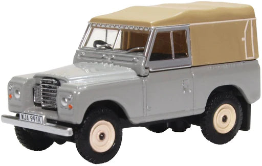 Oxford Diecast 76LR3S003 - Land Rover Series III Canvas Mid Grey