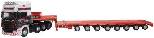 Oxford Diecast 76SCA05LL - Scania Topline Nooteboom Low Loader Smiths, Bridgend