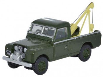 Oxford Diecast 76LAN2009 - Land Rover Series II Tow Truck Bronze Green