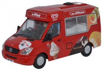 Oxford Diecast 76WM001 - Walls Ice Cream Whitby Mondial Ice Cream Van