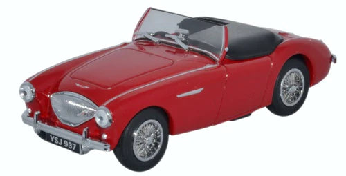 Oxford Diecast AH1005 - Austin Healey 100 BN1 (Roof Down) Carmine Red