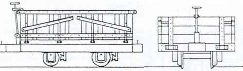 Dundas Models DM32 - Hudson 4-Wheel Wooden Bodied Drop Sided Open Wagon