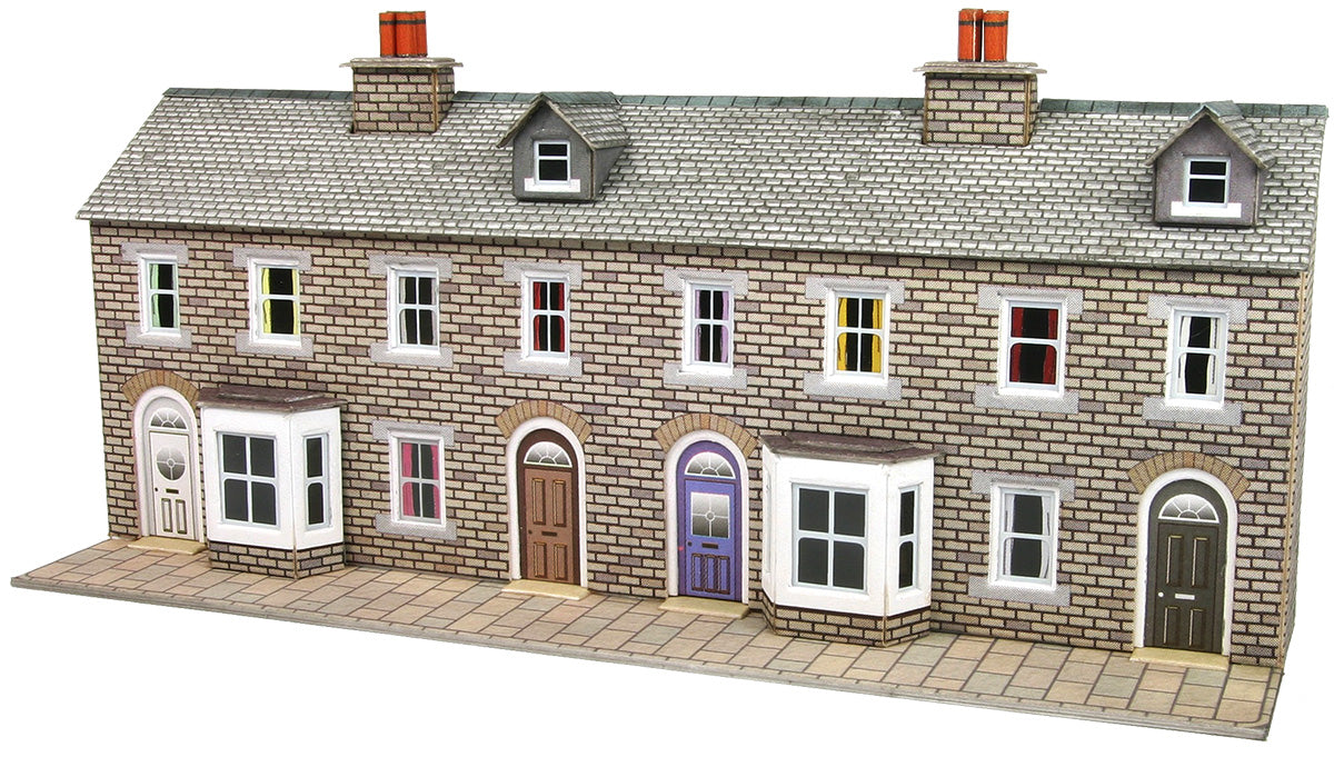 Metcalfe PN175 - Low Relief Stone Terraced House Fronts