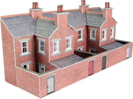 Metcalfe PN176 - Low Relief Red Brick Terraced House Backs