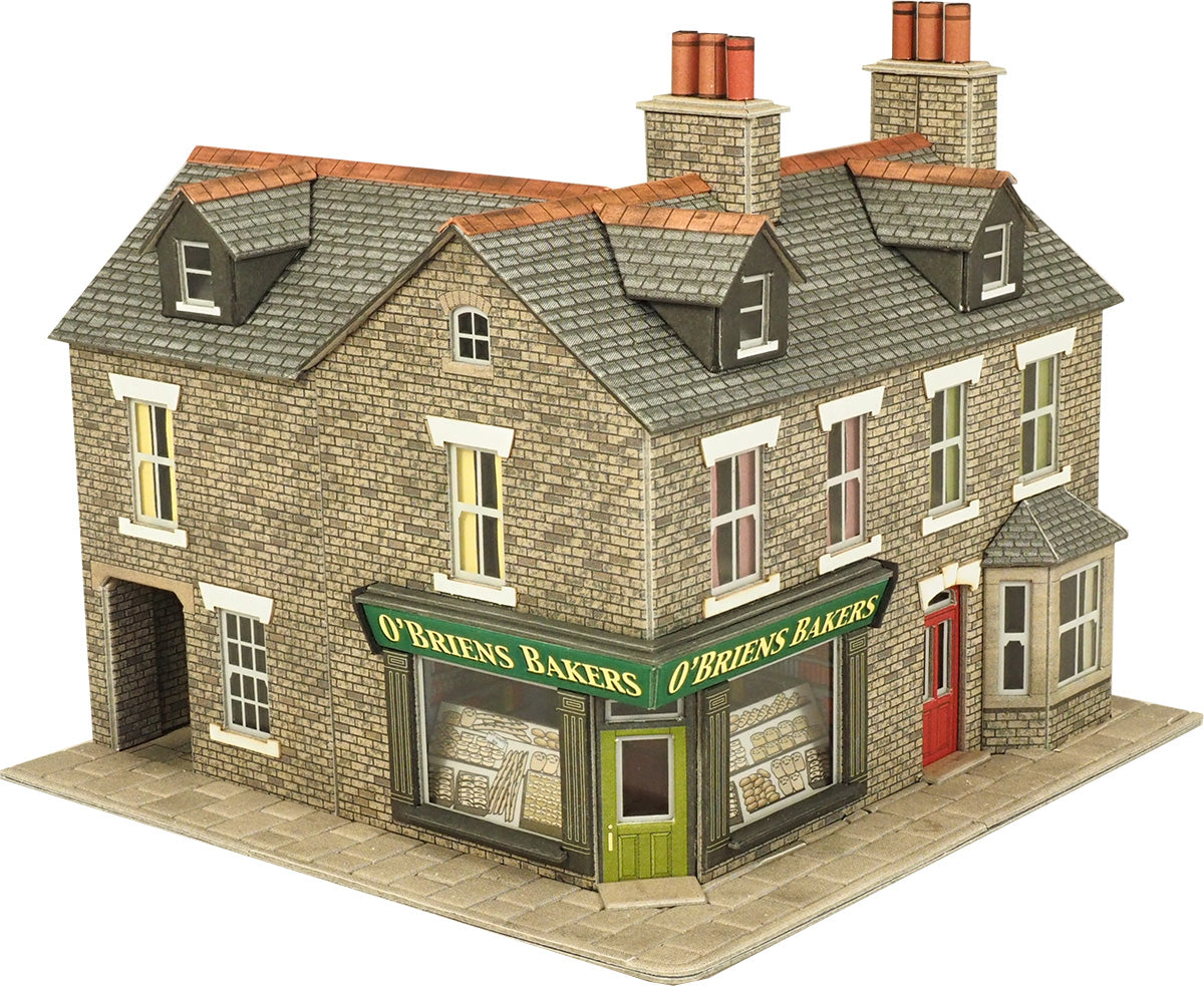 Metcalfe PO264 - Corner Shop Stone Built