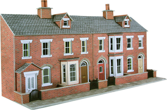 Metcalfe PO274 - Low Relief Red Brick Terraced House Fronts