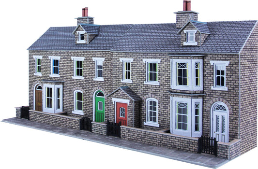 Metcalfe PO275 - Low Relief Stone Terraced House Fronts