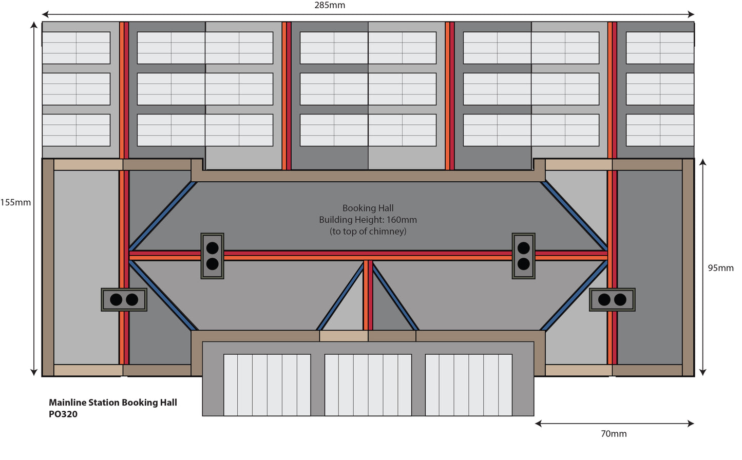 Metcalfe PO320 - Mainline Station & Booking Hall