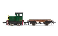 Hornby R3852 - DVLR Ruston & Hornsby 48DS 0-4-0 & Flatbed Wagon 'Jim' No. 417892