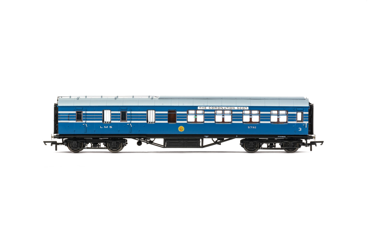 Hornby R40051 - LMS Stanier D1905 Coronation Scot 57' BTK Coach No 579 ...