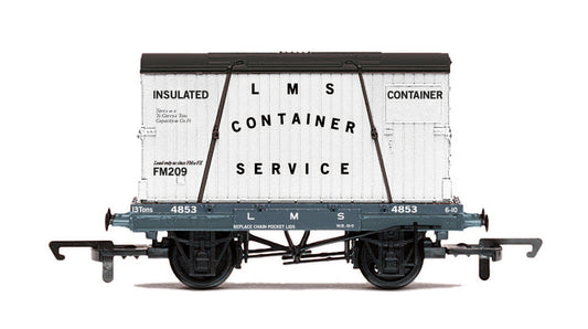 Hornby R60107 - LMS Conflat & Container No. 4853