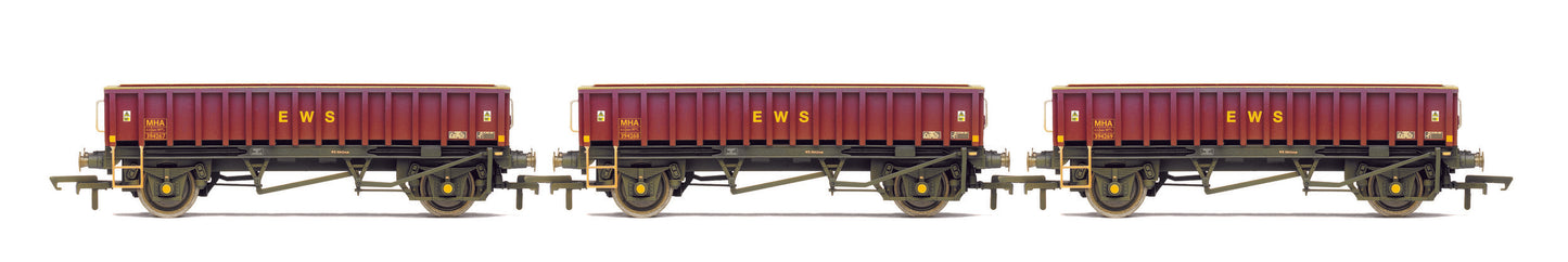 Hornby R60159 - EWS MHA Coalfish Wagon (Pack of 3) Weathered