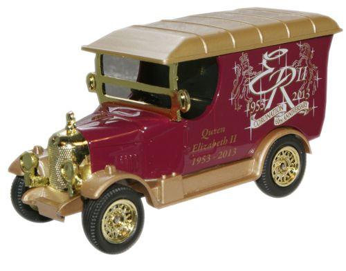 Oxford Diecast SP066 - Bullnose Morris Van Queen's Coronation 60th Anniversary